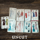 Lof Ot 1940s Sewing Patterns Uncut And Cut Hollywood Advance New York Pjs Dress