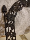 Vintage Wrought Iron Wall Hanging Garden Planter Basket  Decorative Rustic 21 5 