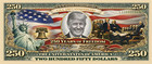 25 Pack Donald Trump Usa 250th Anniversary Dollar Bill American Freedom Money