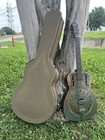 Recording King Rm-997-vg Swamp Dog Resonator Distressed Vintage Green W  Case