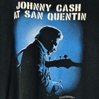 Vintage Johnny Cash San Quentin Prison Double-sided T-shirt Men s 1x Black 2004