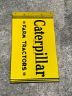  caterpillar Farm Tractors  Porcelain Dealer Flange Sign  16 x 10   Nice Cond