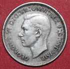 Australia 1939 Shilling Ram  King George V  Silver-foreign Coin 24mm