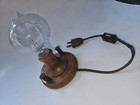 Vintage 1979 1879-1979 100th Anniversary Thomas Edison Lamp On Replica Wood Base
