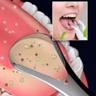 1 2 4 Pcs Reusable Stainless Steel Useful Tongue Scraper Cleaner Fresh Breath