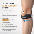 Neoapex 2-pack Silicone Patellar Tendon Support Strap  One Size  Black 