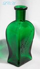 Antique Penslar s Deep Emerald Green Color Shampoo Bottle Detroit Michigan