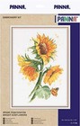  - Counted Cross Stitch Kit - Bright Sunflowers - C-7136-16 Aida 25 c-7136 Aida
