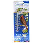 204-1081 La Crosse 8  Indoor outdoor Clear Window Thermometer - Cardinal
