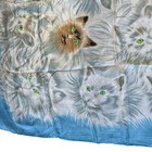 Vintage Silk Scarf Glentex Cats Kitties Silk Rayon Hand Rolled Made In Japan 30   