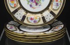 Set Of 6 Antique Paragon 8902 Queen Mary 10 3 8 Inch Dinner Plates 1913