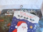 New 1993 Bucilla 15  Santa   Christ Child Felt Sequin Xmas Stocking Kit 33250