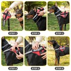 Reflective Service Dog Vest Harness  Woven Nylon With Adjustable Straps Xs-xxl