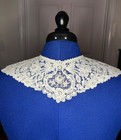 Antique Brussels Point De Gaze Lace Dress Collar Lace Trim