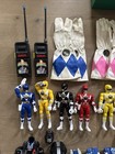 Huge Lot Of Vintage Bandai Power Rangers Action Figures Megazord Toys