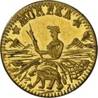 1875 California Fractional Gold  Arms Of Calif   Ngc Ms63   Gold Rush 