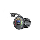 Phone Charger Dual Usb Qc3 0 Car Fast Charging Socket Power Outlet Led Voltmeter