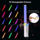Bsgifts 2 Pack Led Light Sticks-15 Colors Reusable Glow Sticks  Glow Party Su   