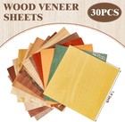 30 Pcs 7 9 x7 9  Wood Veneer Sheets  Various Color