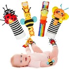 Infinno Wrist Rattles And Foot Finder Socks Set  Baby Toys For 0-12 Months