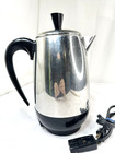 Vtg Farberware 8 Cup Early Model Coffee Percolator Pot 138 Super Fast Usa Steel