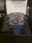Bulova Precisionist Quartz Chronograph 300m 46mm Blue black Dial Date Box