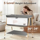 3 In 1 Baby Bassinet bedside Sleeper Crib For Newborn Infant Toddler Boys Girls