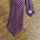 Vtg 60s 70s 100  Silk Geometric Patterned Tie Bert Pulitzer For Lord   Taylor