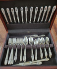 1847 Rogers Bros Is First Love Silverplate 104 Pc Silverware Flatware Set For 16