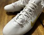 Nike Men Size 11 Huarache 9 Elite Low Lax Lacrosse Cleats White gold Fd0089-100