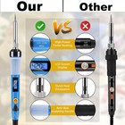 80w Soldering Iron Kit Gun 110v Adjustable Temperature Welding Tools Solder Wire