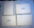 4 Vtg Fisher Price Wooden Puzzles 501 Barn 511 Dog 515 Bus 520 Three Little Pig