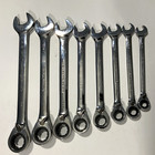 Gearwrench 8pc Sae Ratcheting Reversible Combination Wrench Set Chrome Finished