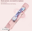 Pink Women   s 2-head Foil Shaver  Cordless Usb Rechargeable For Face body