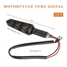 2pcs Motorcycle Turn Signals Kit  12v Waterproof Motorbike Y Shape Sequential   