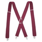 Men X-shape Suspenders Elastic Strap Brace 4 Clips Adjustable Pants Brace Tbn Us