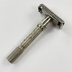 Vintage 1962 Gillette Slim Adjustable 1-9 Tto Safety Razor H3 60s