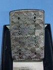 Zippo Geometric Design Deep Carved High Polish Chrome Armor 48066