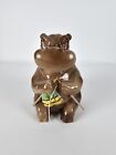 Vtg Babbacombe Pottery Hippo Hippopotamus String Twine Holder Knitting Crochet