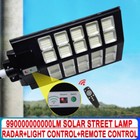 3 Pcs 2kw Commercial Solar Street Light Led Bright Outdoor 3 Lighting Modes Us