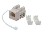 100 Lot Cnaweb Cat6 Rj45 Punchdown Keystone Network Jack  110 Style  White