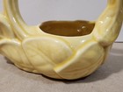 Vintage Haeger Yellow Art Pottery Planter Candle Holder Basket