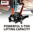 5-ton Low Profile Hydraulic Super Heavy-duty Steel Floor Jack Dual Pistons Pump