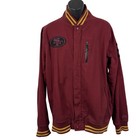 Nike San Francisco 49ers Nfl Bomber Jacket Burgundy Gold Nfl Logo Mens Xl