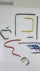 Vintage Macintosh Apple Computer  Inc  Picasso Poster In Silver Wire Frame Mac