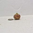 Vtg  7 8  Miniature Alaskan Native American Eskimo Woven Lidded Basket