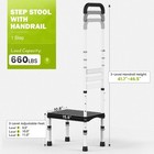 Rv Step Stool With Handle For Elderly  1 Step Stool With Handrail 3-level