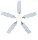 Continental Electric 52  Ceiling Fan Brushed Nickel  Five Blades  Indoor