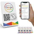 5 Pack Tap Google Review Stand Nfc With Qr Code - Boost Your Reviews