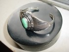 Vintage Navajo Indian Sterling Silver   Turquoise Bracelet